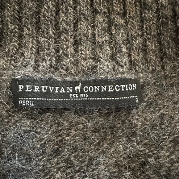 Peruvian Connection Alpaca Zip Up Sweater Vest - Picture 3 of 4